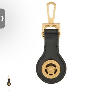 Versace Elegant Black and Gold Key Holder
